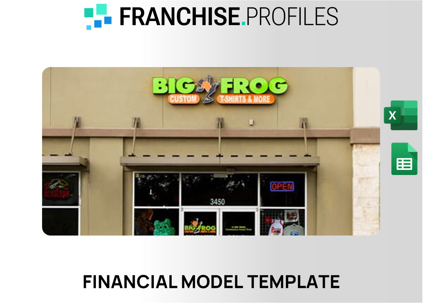 Big Frog Custom T-Shirts & More Franchise Financial Model Template