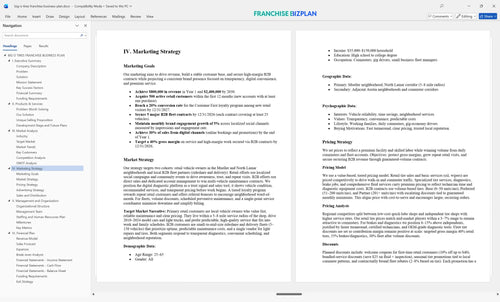 big o tires franchise business plan 4