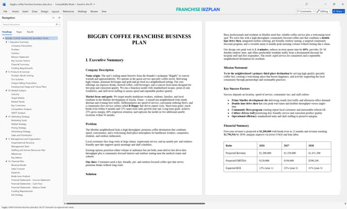 biggby coffee franchise business plan 1