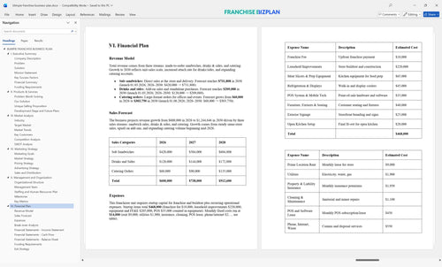 blimpie franchise business plan 6