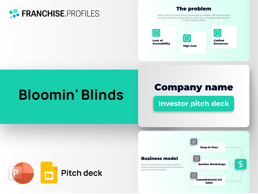 Bloomin' Blinds Franchise Pitch Deck Template