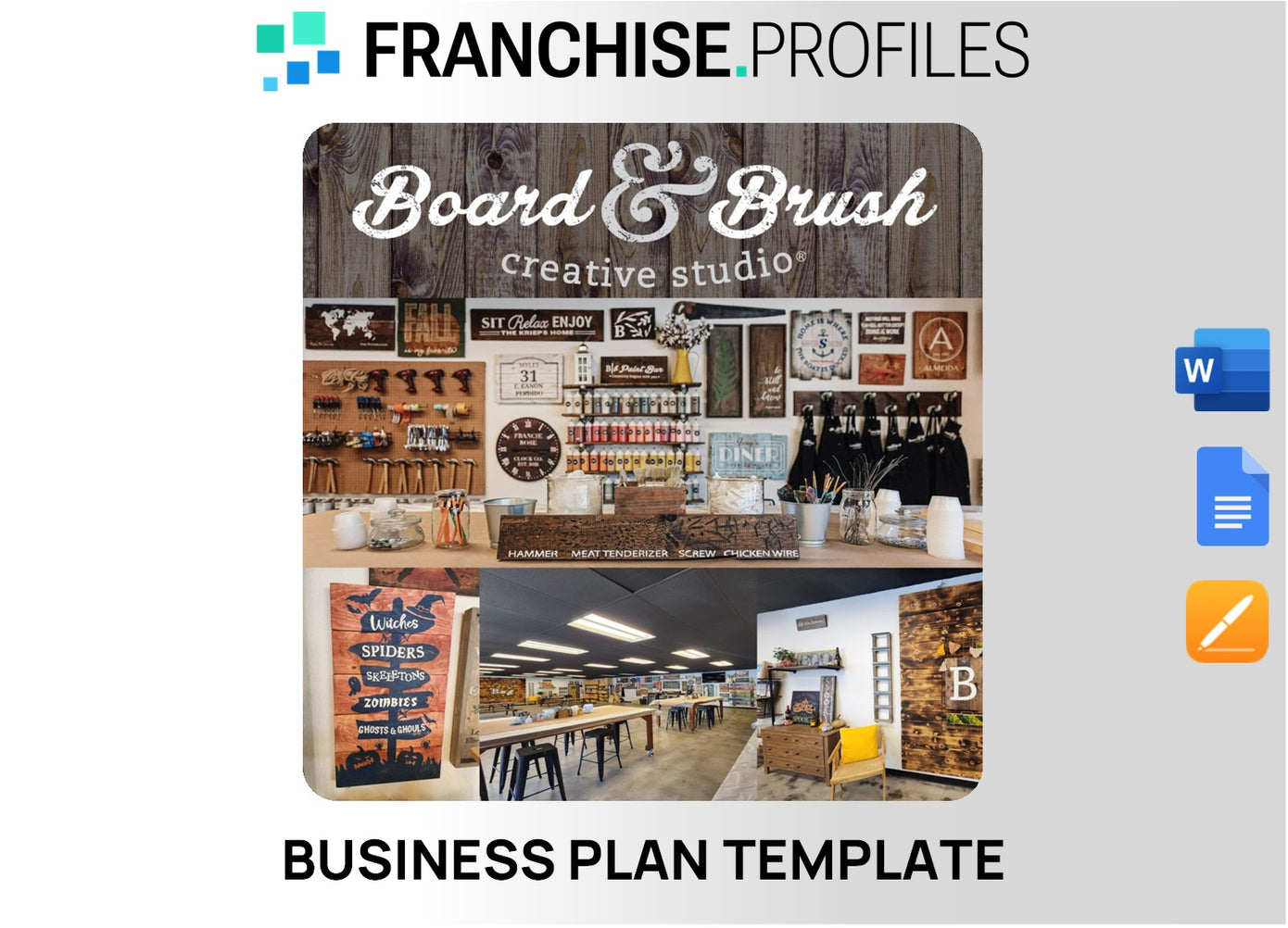 Board & Brush Creative Studio Franchise Business Plan Template