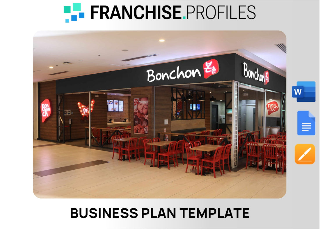 Bonchon Franchise Business Plan Template