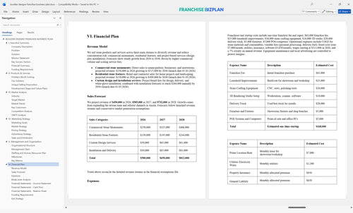 boulder designs franchise business plan 6