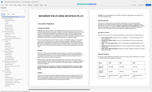 boxdrop franchise business plan 1