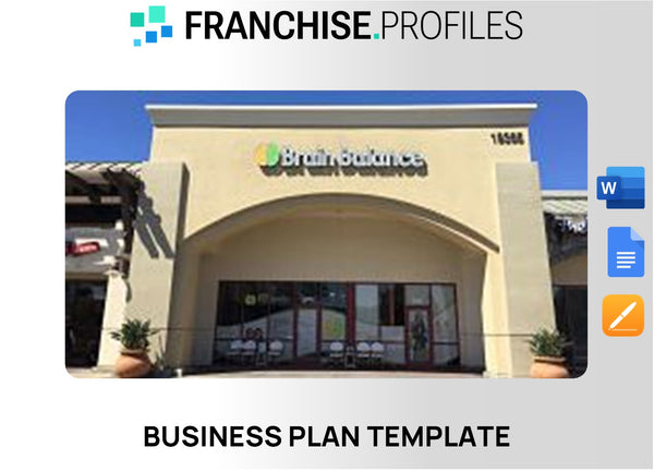 Brain Balance Franchise Business Plan Template