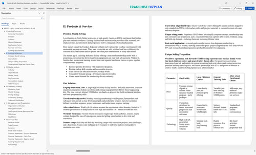 bricks 4 kidz franchise business plan 2