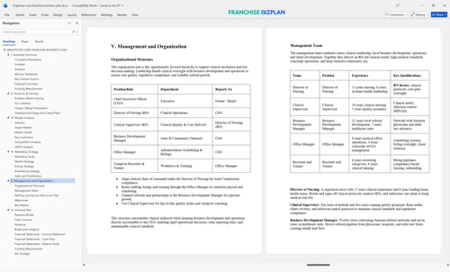 brightstar care franchise business plan 5
