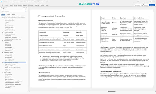 brightway associate agency franchise business plan 5