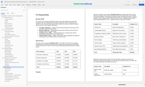 brightway associate agency franchise business plan 6