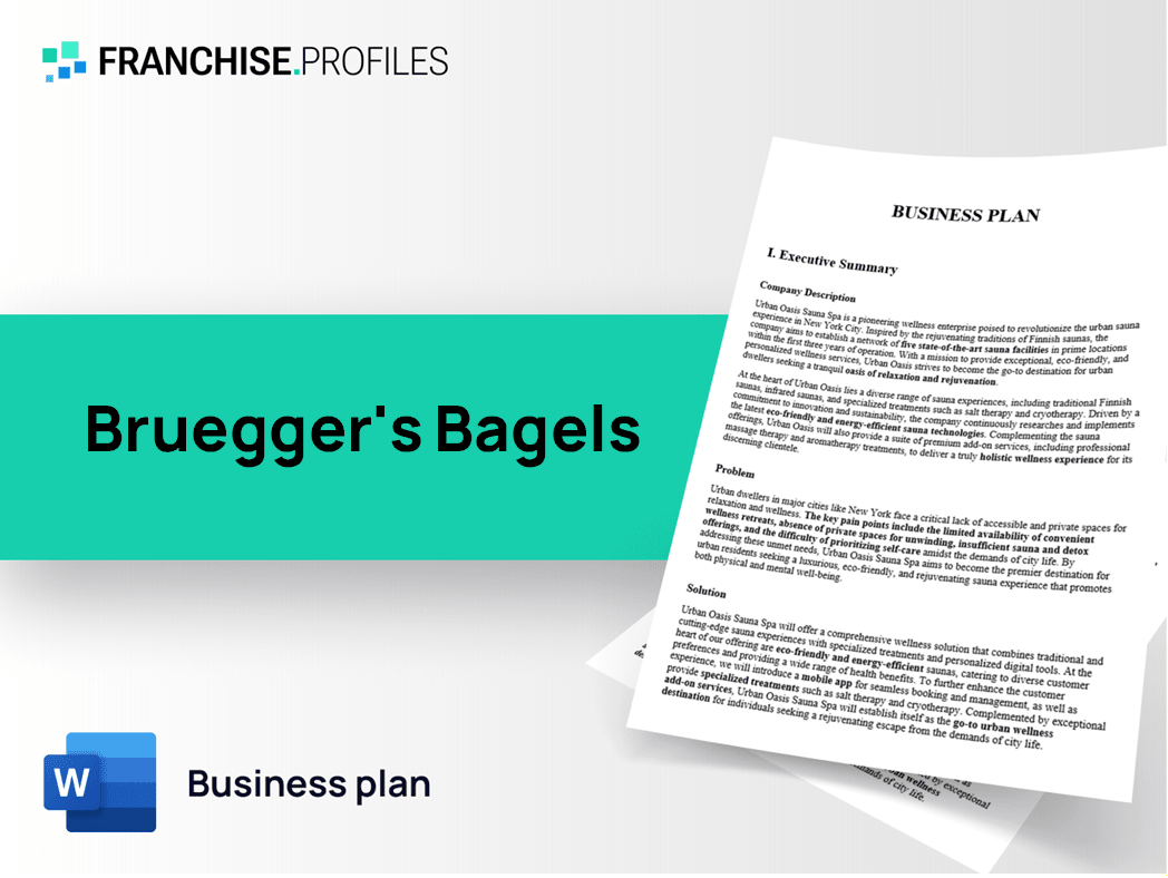 Bruegger's Bagels Franchise Business Plan Template