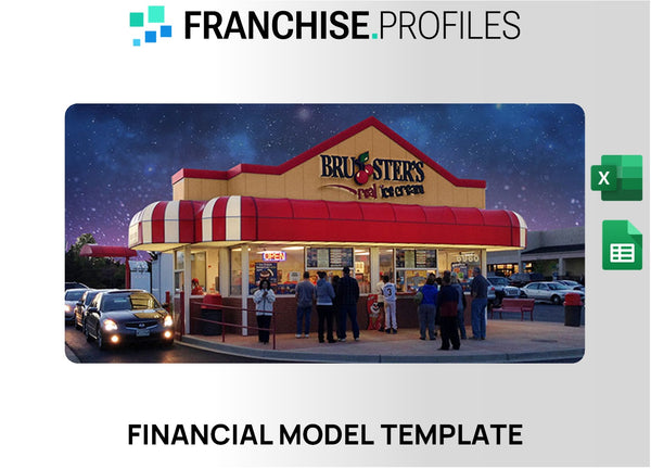 Bruster's Real Ice Cream Franchise Financial Model Template