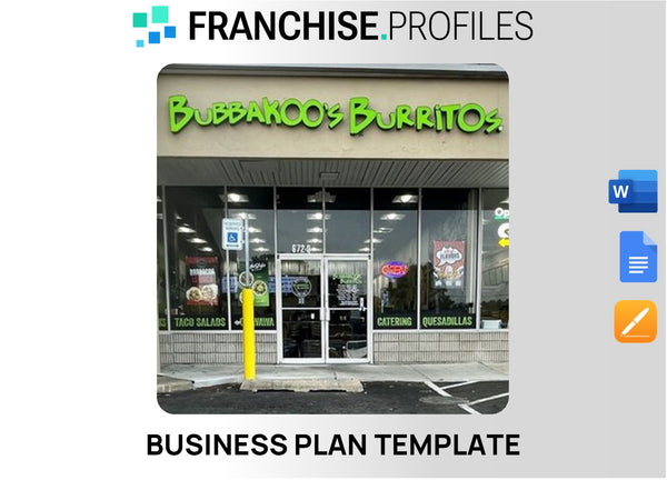 Bubbakoo's Burritos Franchise Business Plan Template