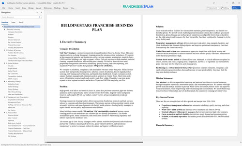 buildingstars franchise business plan 1