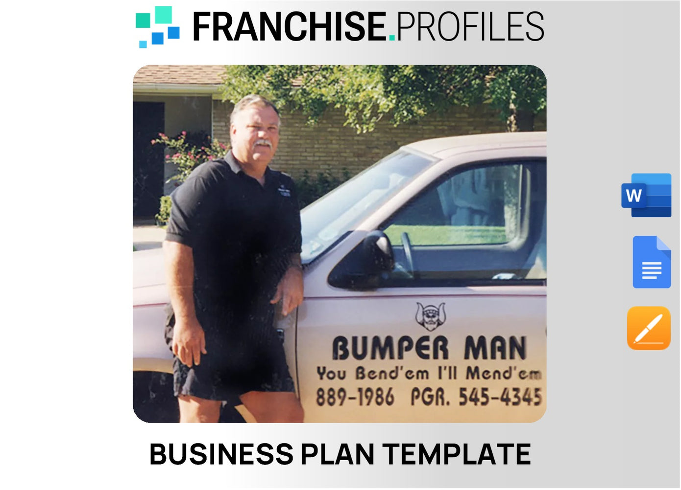 Bumper Man Franchise Business Plan Template