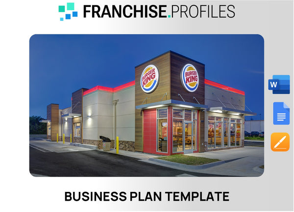 Burger King Franchise Business Plan Template