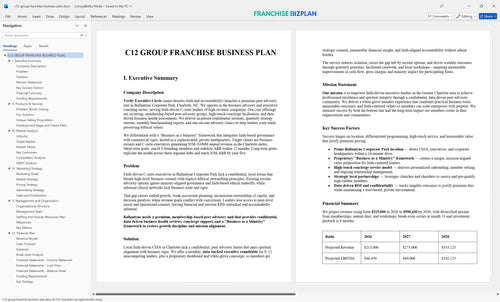 c12 group franchise business plan 1