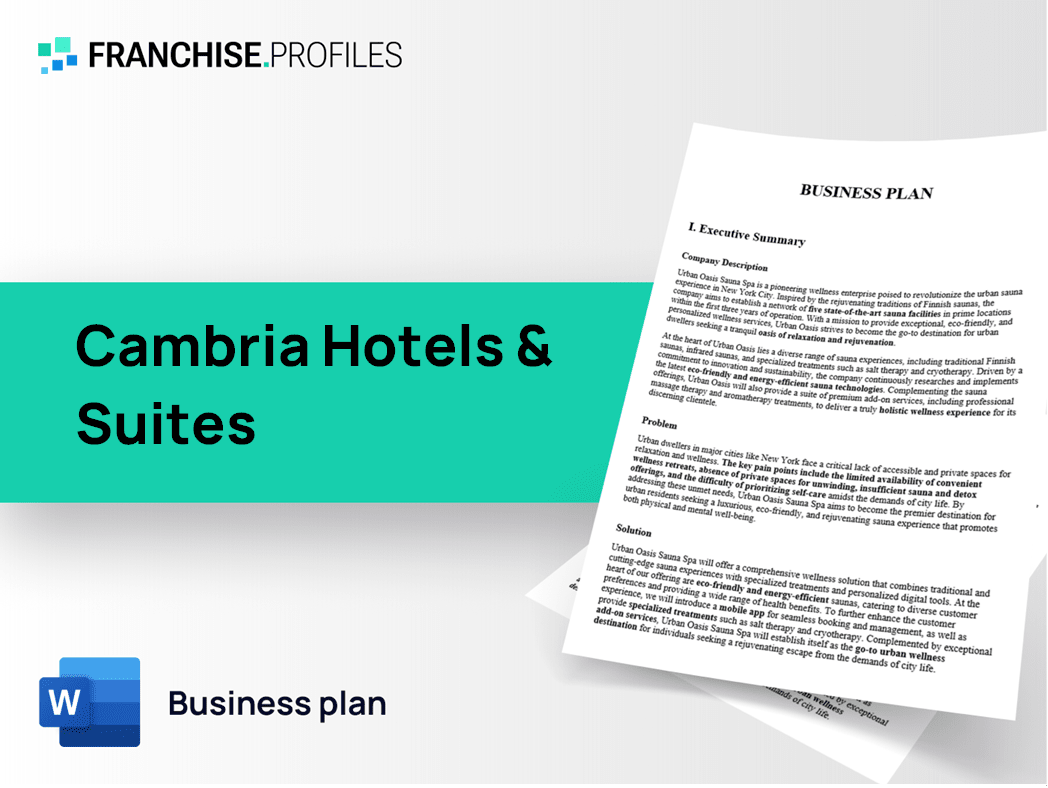 Cambria Hotels & Suites Franchise Business Plan Template