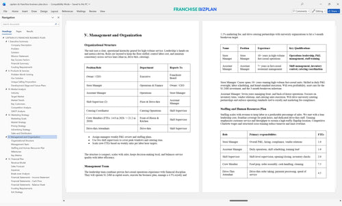 captain ds franchise business plan 5