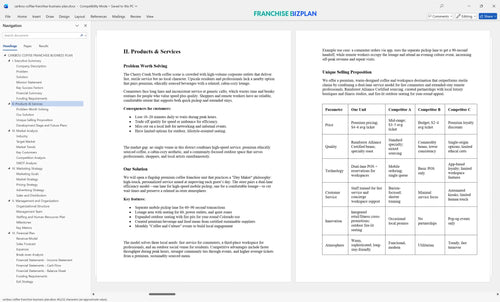 caribou coffee franchise business plan 2