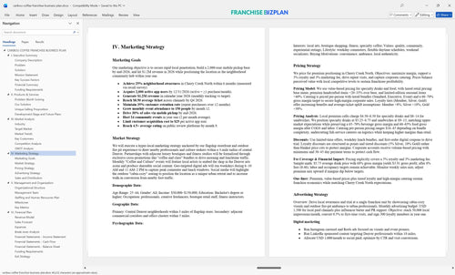 caribou coffee franchise business plan 4