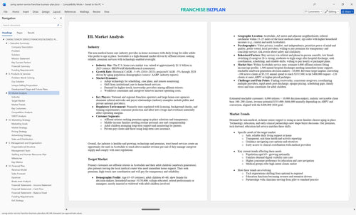 caring senior service franchise business plan 3
