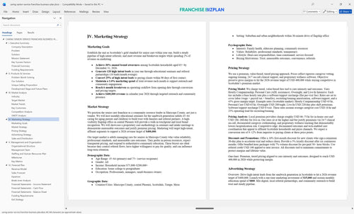caring senior service franchise business plan 4