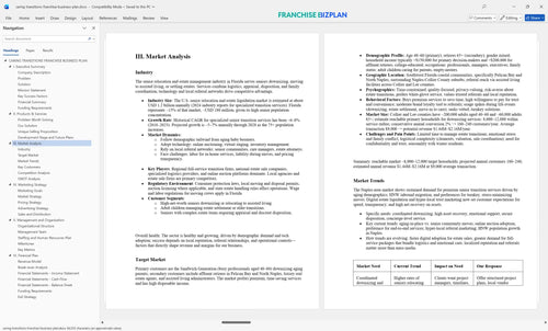 caring transitions franchise business plan 3