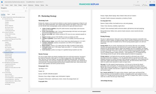 caring transitions franchise business plan 4