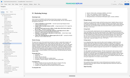 carstar franchise business plan 4