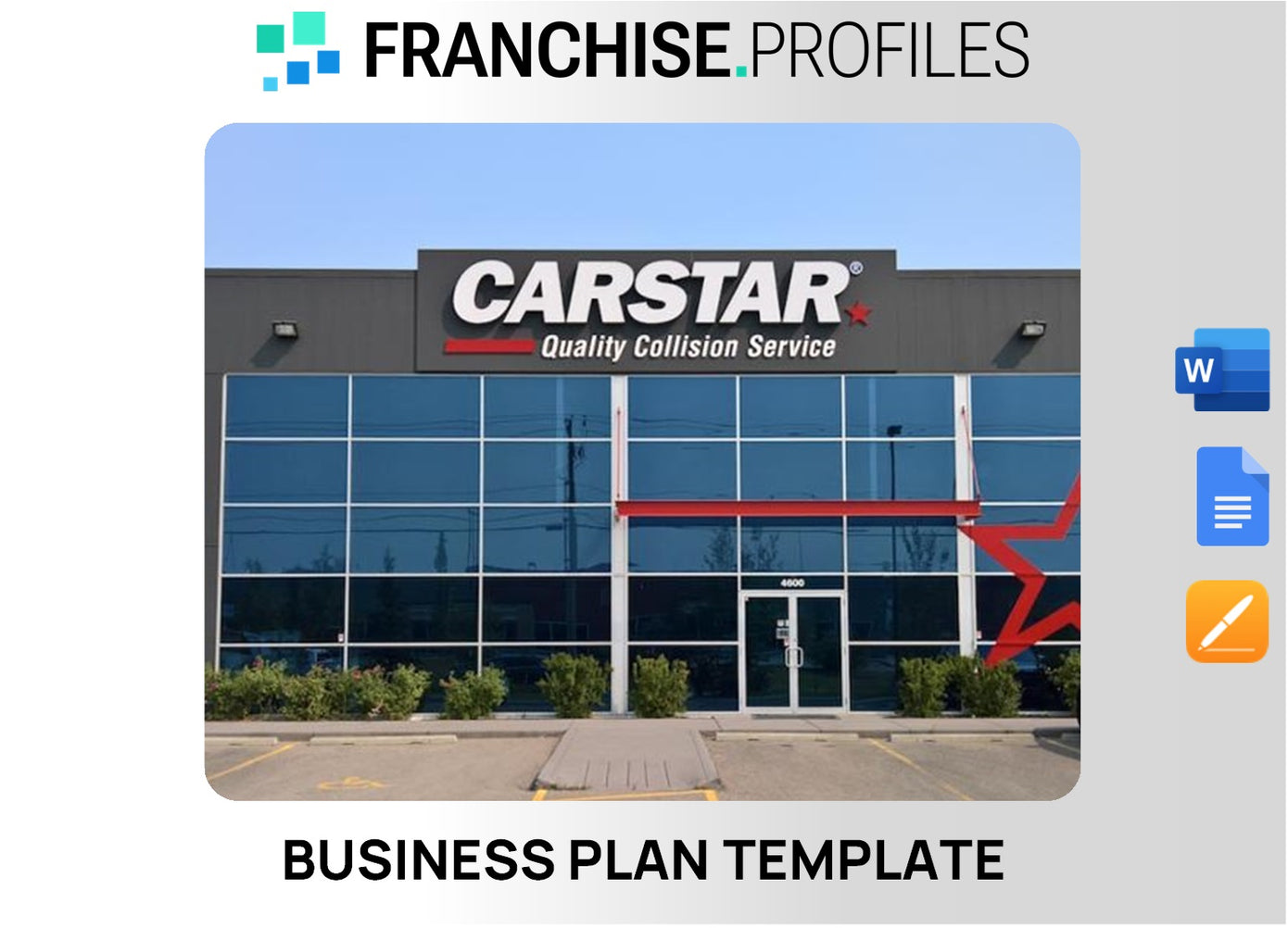 CARSTAR Franchise Business Plan Template