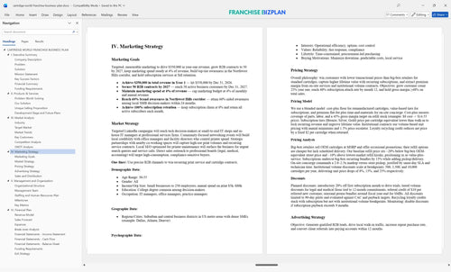 cartridge world franchise business plan 4