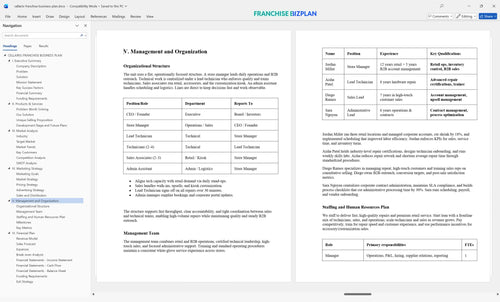 cellairis franchise business plan 5