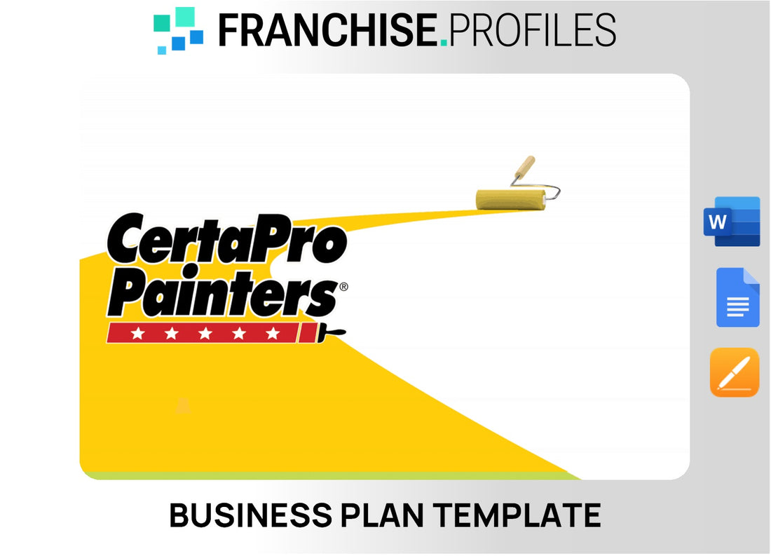 CertaPro Painters Franchise Business Plan Template