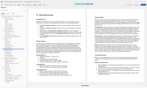 challenge island franchise business plan 4