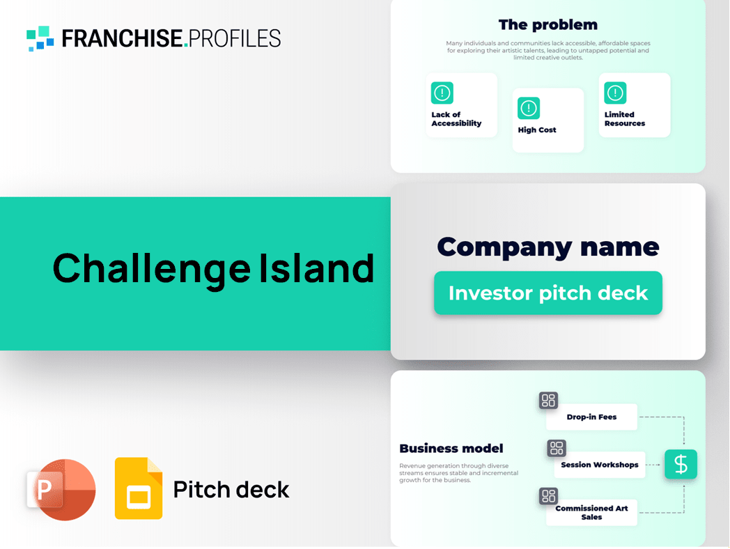 Challenge Island Franchise Pitch Deck Template