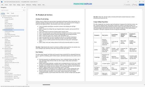 chem dry franchise business plan 2