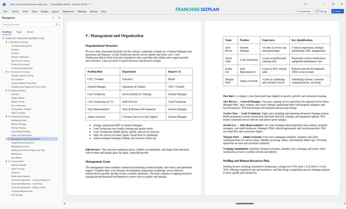 chem dry franchise business plan 5