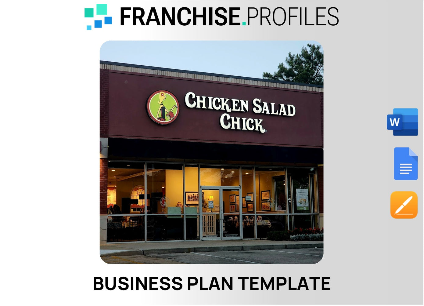 Chicken Salad Chick Franchise Business Plan Template