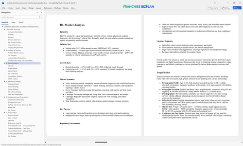 christian brothers automotive franchise business plan 3