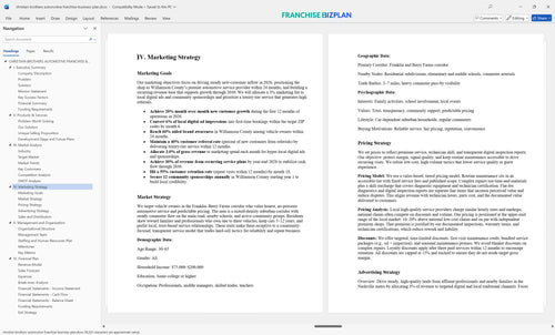 christian brothers automotive franchise business plan 4