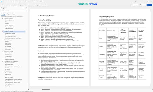 christmas decor franchise business plan 2