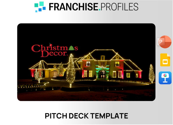 Christmas Decor Franchise Pitch Deck Template