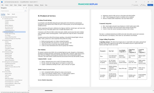 cicis franchise business plan 2