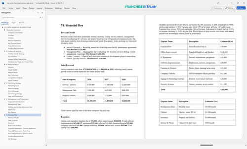 city wide franchise business plan 6