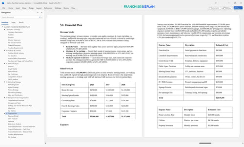 clarion franchise business plan 6