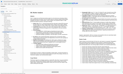 clean juice franchise business plan 3