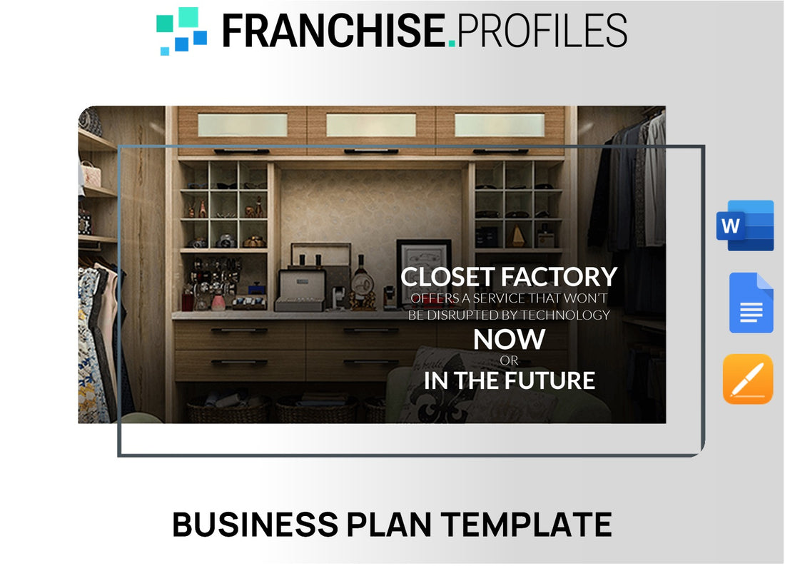 Closet Factory Franchise Business Plan Template