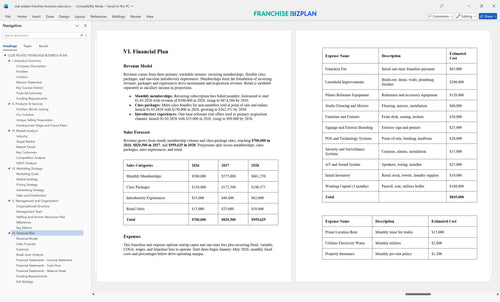 club pilates franchise business plan 6