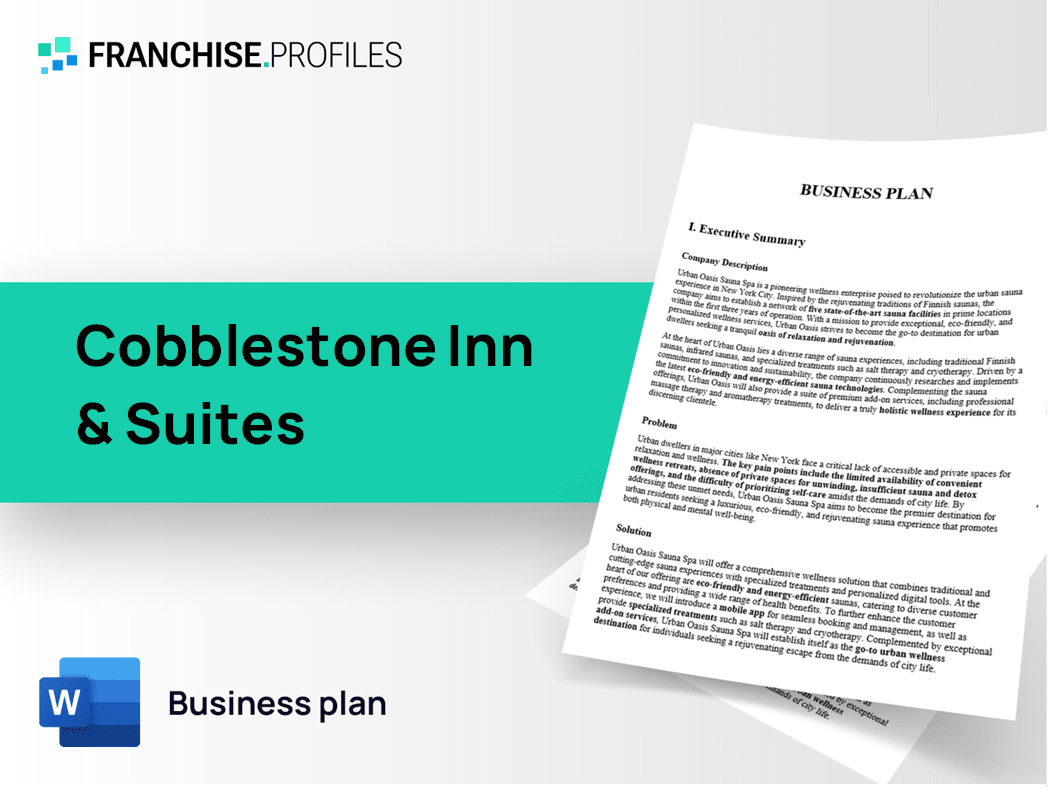Cobblestone Inn & Suites Franchise Business Plan Template